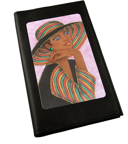 Leather Wallet, Leather Checkbook cover