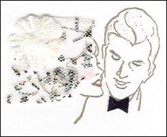 White Bride and Groom